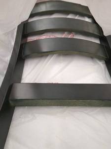 lot 155 image: Set of 2 Antique Denim Finish Ladder Back Dining Chairs