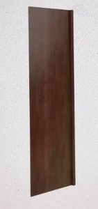 lot 162 image: Refrigerator End Panel Kit - 24 inch x 84 inch, Brown Finish