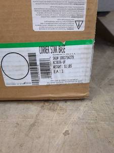 lot 164 image: Corner Sink Base Kitchen Cabinet Assembly (SKU 1002754279)