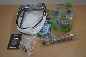 lot 98 image: Cressi Duke Full Face Snorkel Mask -ML