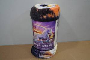 lot 168 image: Wild Frontier 50x60 Plush Throw Blanket
