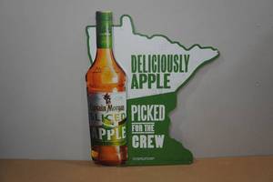 lot 182 image: Captain Morgan Raised Metal Sign