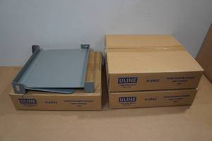 lot 208 image: 3 2-Packs Uline Work Station Shelf Dividers