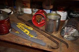 lot 70 image: Garage Shop Workbench Supplies Etc