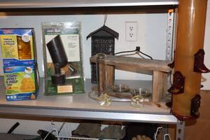 lot 77 image: Lawn and Garden...Bird Feeders, Wasp Hornet Traps, Outdoor Lighting Etc