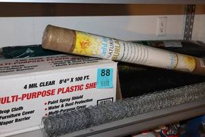 lot 88 image: Multi-Purpose Plastic Sheeting, Fencing Etc