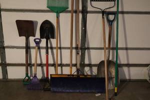 lot 61 image: GarageShop...Shovels Racks Etc