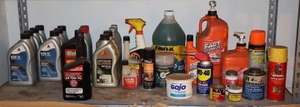 lot 65 image: Garage Shop Auto Oil Lubricant Supplies Etc