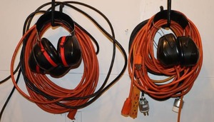 lot 68 image: Extension Cords and Pelter Optime 101Twin Cup Hearing Protection