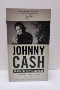 lot 193 image: Johnny Cash Reads the Complete New Testament New King James Version Audio CD  Audiobook 2007