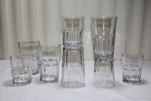 lot 139 image: Beautiful 8-Piece Set Crisa Crystal Clear Beverage Glasses Tumbler
