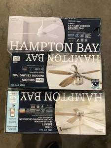 lot 14 image: Lot of Assorted Light Ceiling Fan Various Models and Conditions Customer Returns See Pictures