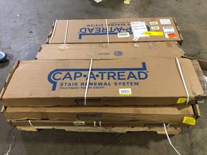 lot 24 image: Pallet of Mixed Assorted Cap A Thread Flooring Various Models and Conditions  Customer Returns See Pictures