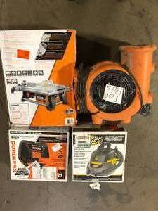 lot 25 image: Lot of Assorted Power Tool Items  Various Models and Conditions  Customer Returns See Pictures