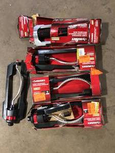 lot 26 image: Lot of Husky 4000 sq. ft. Poly Base Oscillating Sprinkler Customer Returns See Pictures