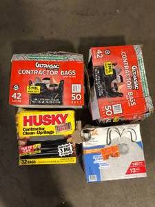 lot 31 image: Lot of Assorted Garbage Bags Various Models and  Sizes Customer Returns See Pictures