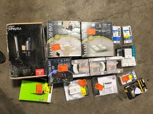 lot 37 image: Lot of Assorted Lighting Items Various Models and  Conditions  Customer Returns See Pictures