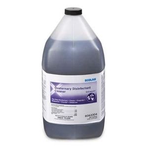 MSRP $400  1 Case (4 gallons) NEW Ecolab 6063304 1-Gallon Quaternary Disinfectant Cleaner