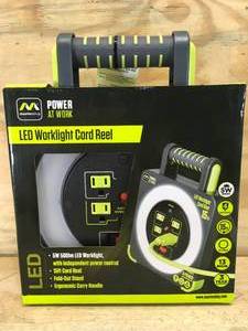 lot 60 image: Masterplug LED Worklight Cord Reel 12202420