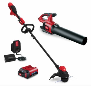 lot 45 image: Toro 60V TrimmerBlower Combo Kit with 2 Ah Battery and Charger Model # 51881