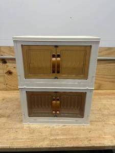 lot 78 image: 2-Tier Plastic Storage Bin