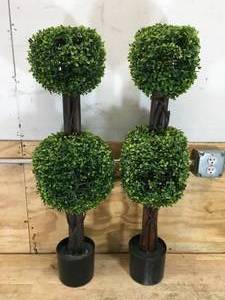 lot 123 image: Lot of 2 - Faux Bush Decorations
