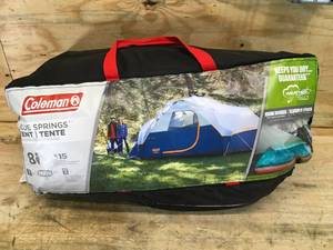 lot 104 image: Coleman 8 Person Blue Springs Tent