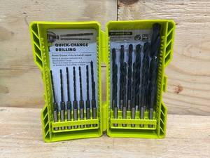 lot 114 image: RYOBI- Black Oxide Hex Shank Twist Drill Bit Set (25-Piece)