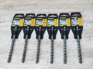 lot 141 image: Lot of 6 - DeWalt 38 SDS Drill Bits Model # DW5527
