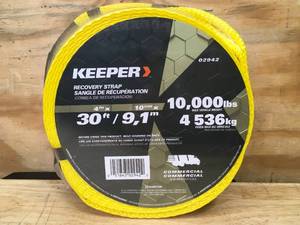 lot 28 image: Keeper Recovery Strap Model # 02942