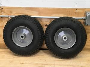 lot 26 image: Lot of 2 - 13x5.00-6 Pneumatic Tires