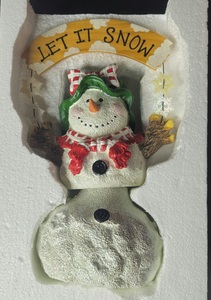 lot 33 image: New In Box Musical Snowman with Let It Snow Banner