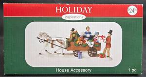 lot 5 image: Holiday Inspirations Decorative Sleigh with Figures and Gifts