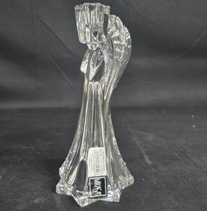 lot 121 image: Mikasa Crystal Candle Holder Angel Figurine with Box