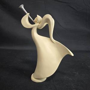 lot 125 image: Abstract Figurine of a Woman Playing a Trumpet - Made in China