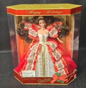 lot 151 image: 1997 Special Edition Happy Holidays Barbie Doll - Rare In Orig Box