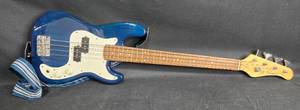 lot 2A image: Jay Turser Electric Bass Guitar in Blue with Strap