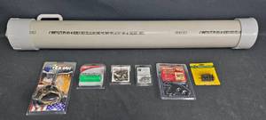 lot 12 image: Archery Accessories Kit with PVC Storage Tube