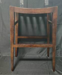 lot 52 image: Vintage Wooden Stool with Slatted Seat - 30 H x 18 W x 15 D