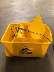Yellow Mop Bucket Customer Returns See Pictures