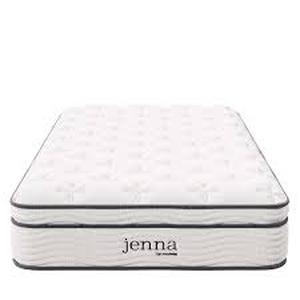 MODWAY Jenna 10in. Medium Innerspring Tight Top Twin Mattress Customer Returns See Pictures