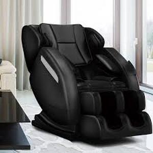 Favor-MM350 Black Recliner w Zero Gravity Full Body Air Pressure, Bluetooth, Heat, Foot Roller Massage Chair  Customer Returns See Pictures
