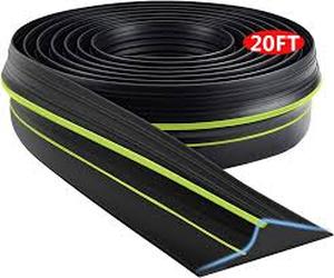 20 ft. Weatherproof Rubber Garage Door Bottom Seal Threshold Strip  Customer Returns See Pictures