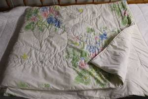 lot 9 image: Floral Patterned Twin Size Comforter