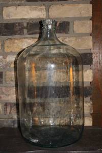 lot 32 image: Vintage Glass Fermentation Jug - Large Size
