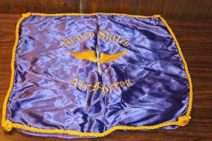 lot 131 image: United States Air Force Enlisted Mens Blue Silk Scarf