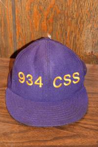 lot 135 image: Vintage Purple Cap with 934 CSS Embroidery
