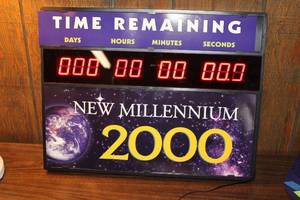lot 136 image: Countdown Timer Display - New Millennium 2000 Theme
