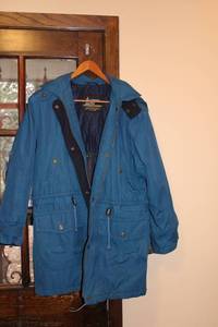 lot 168 image: London Fog Womens Blue Parka Jacket Size 10 Regular