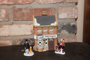 lot 295 image: Dickens Village Series Geo. Weeton Watchmaker Figurine Set